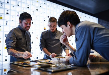 Chefs at Alchemist restaurant, funded by a GFI research grant