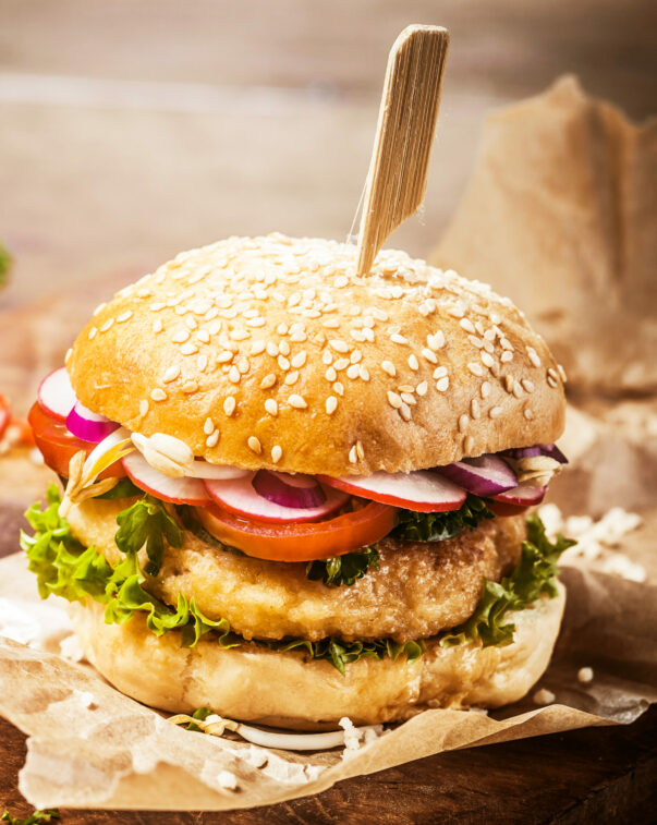 Plant-based burger