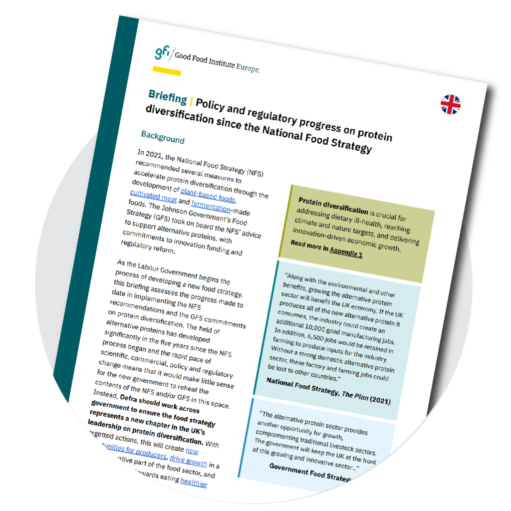UK Food Strategy Alternative Proteins briefing