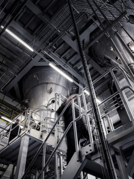 A large dryer used in the production of Solar Foods Solein - produced with biomass fermentation, based in Finland. 