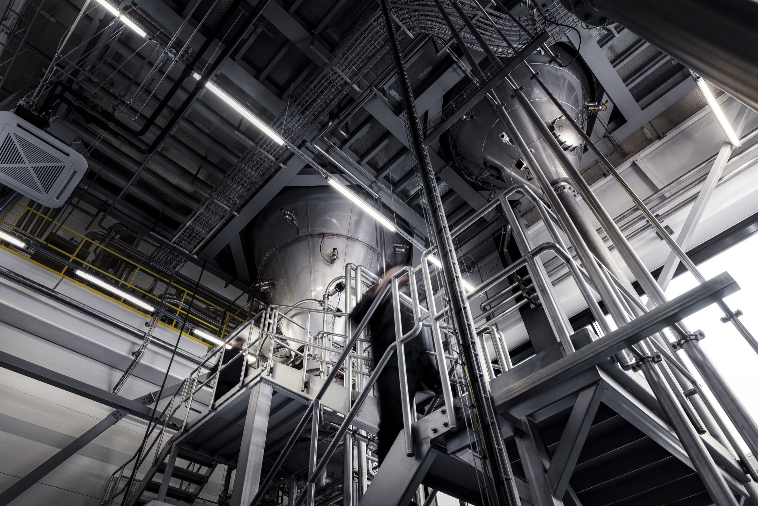 A large dryer used in the production of Solar Foods Solein - produced with biomass fermentation, based in Finland.