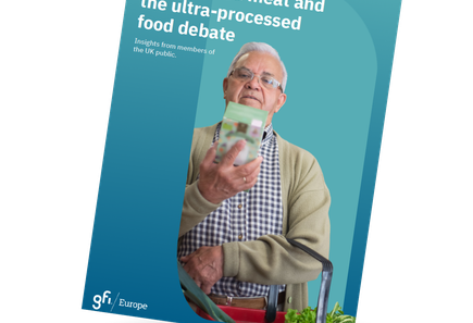 front cover of the report Plant-based meat and the ultra-processed food debate